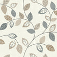 York Sylvie Neutral Leaf Trail Wallpaper