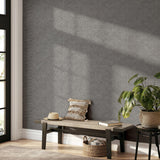 York Leland Charcoal Woven Wallpaper