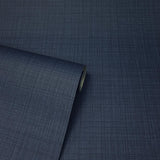 York Rafe Navy Woven Texture Wallpaper