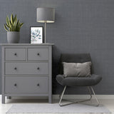 York Rafe Grey Woven Texture Wallpaper
