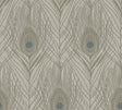 York Prosperity Bronze Feather Wallpaper