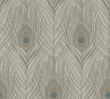 York Prosperity Bronze Feather Wallpaper