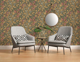York Leif Mustard Vine Trail Wallpaper