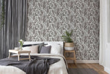 York Ayla Light Grey Wildflowers Wallpaper