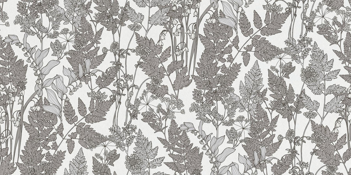 York Ayla Light Grey Wildflowers Wallpaper