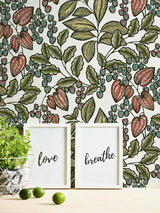 York Leif White Vine Trail Wallpaper