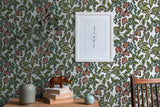 York Leif White Vine Trail Wallpaper