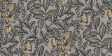 York Leif Grey Vine Trail Wallpaper