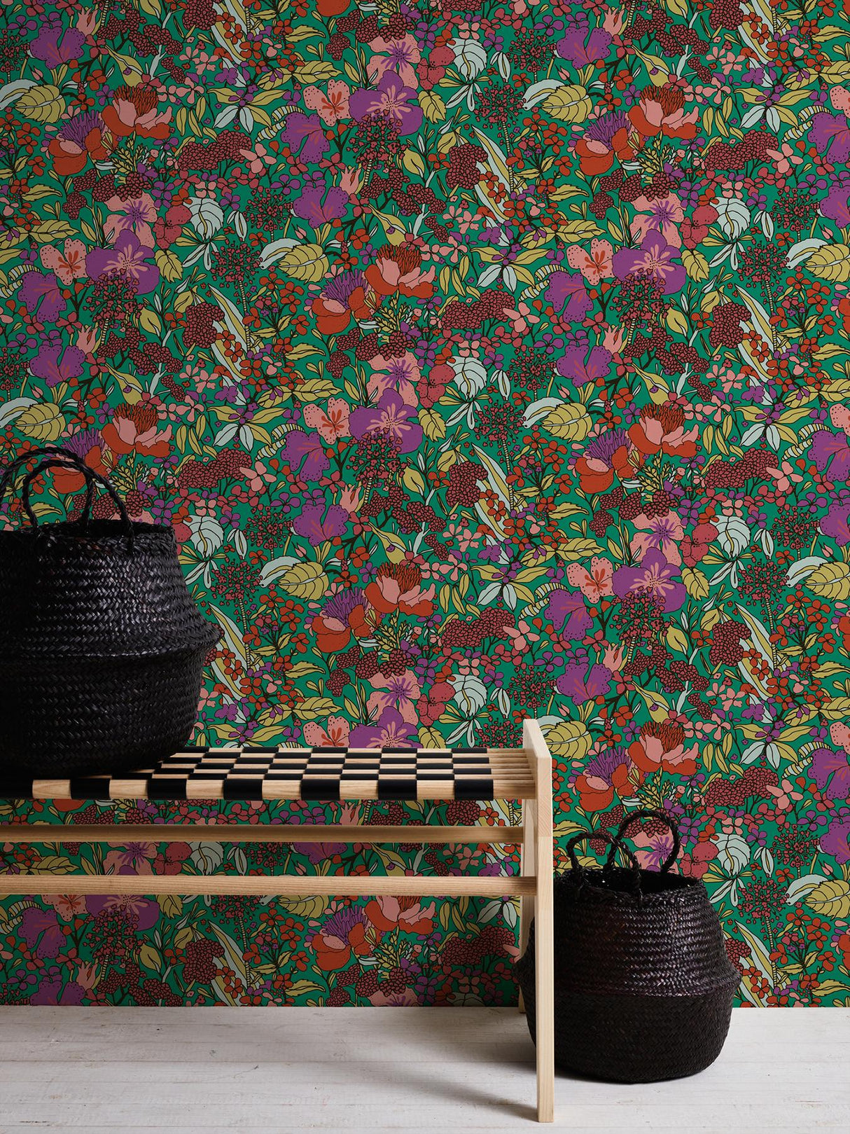 York Zetta Multicolor Floral Riot Wallpaper