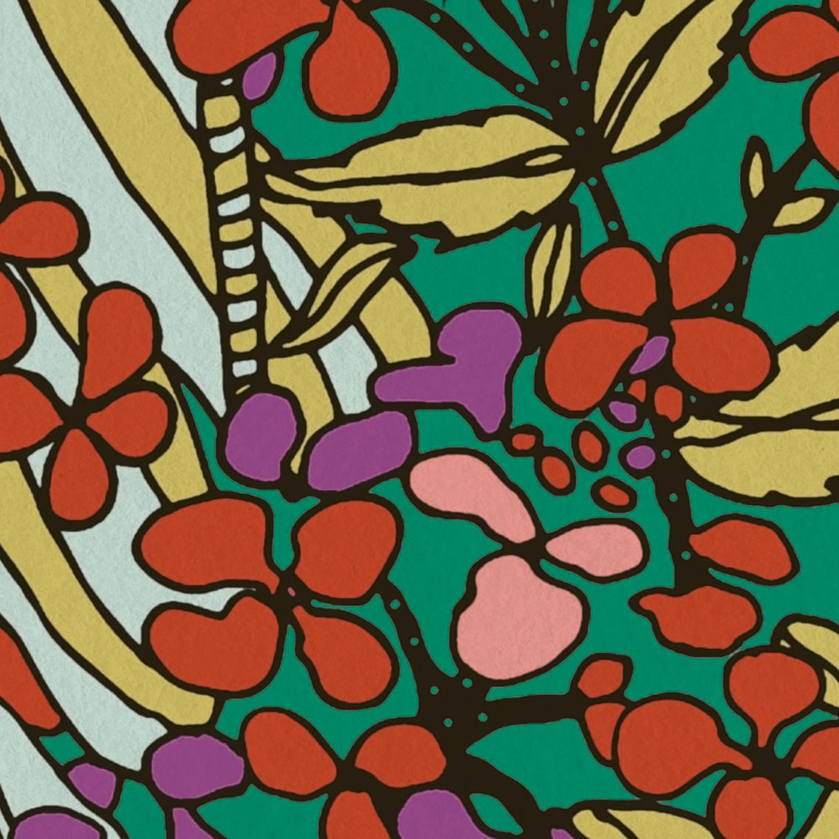 York Zetta Multicolor Floral Riot Wallpaper