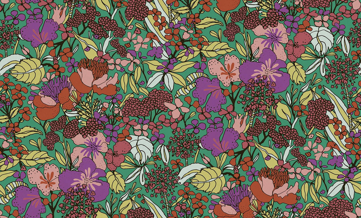 York Zetta Multicolor Floral Riot Wallpaper
