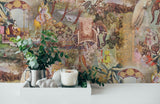 York Fenmore Olive Indian Safari Wallpaper