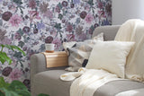 York Althea Lavender Flower Garden Wallpaper