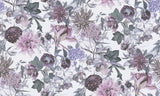 York Althea Lavender Flower Garden Wallpaper