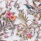 York Hollis White Tropical Wallpaper
