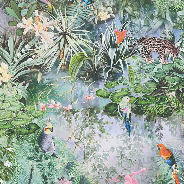 York Cordian Sky Blue Rainforest Landscape Wallpaper