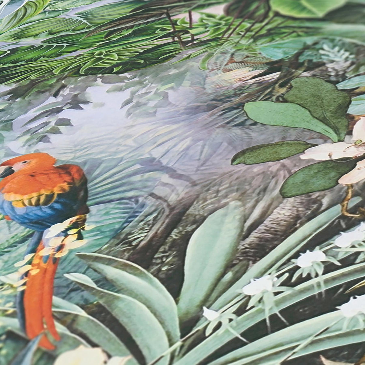 York Cordian Sky Blue Rainforest Landscape Wallpaper