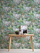 York Cordian Sky Blue Rainforest Landscape Wallpaper