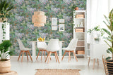 York Cordian Sky Blue Rainforest Landscape Wallpaper