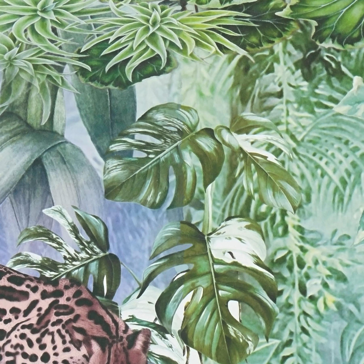 York Cordian Sky Blue Rainforest Landscape Wallpaper