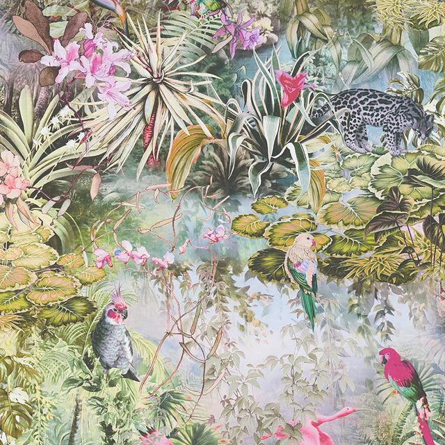 York Cordian Light Yellow Rainforest Landscape Wallpaper