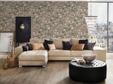 York Morris Neutral Natural Stone Wallpaper