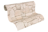 York Morris Beige Natural Stone Wallpaper
