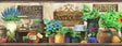 York March Green Antique Herbs Portrait Border