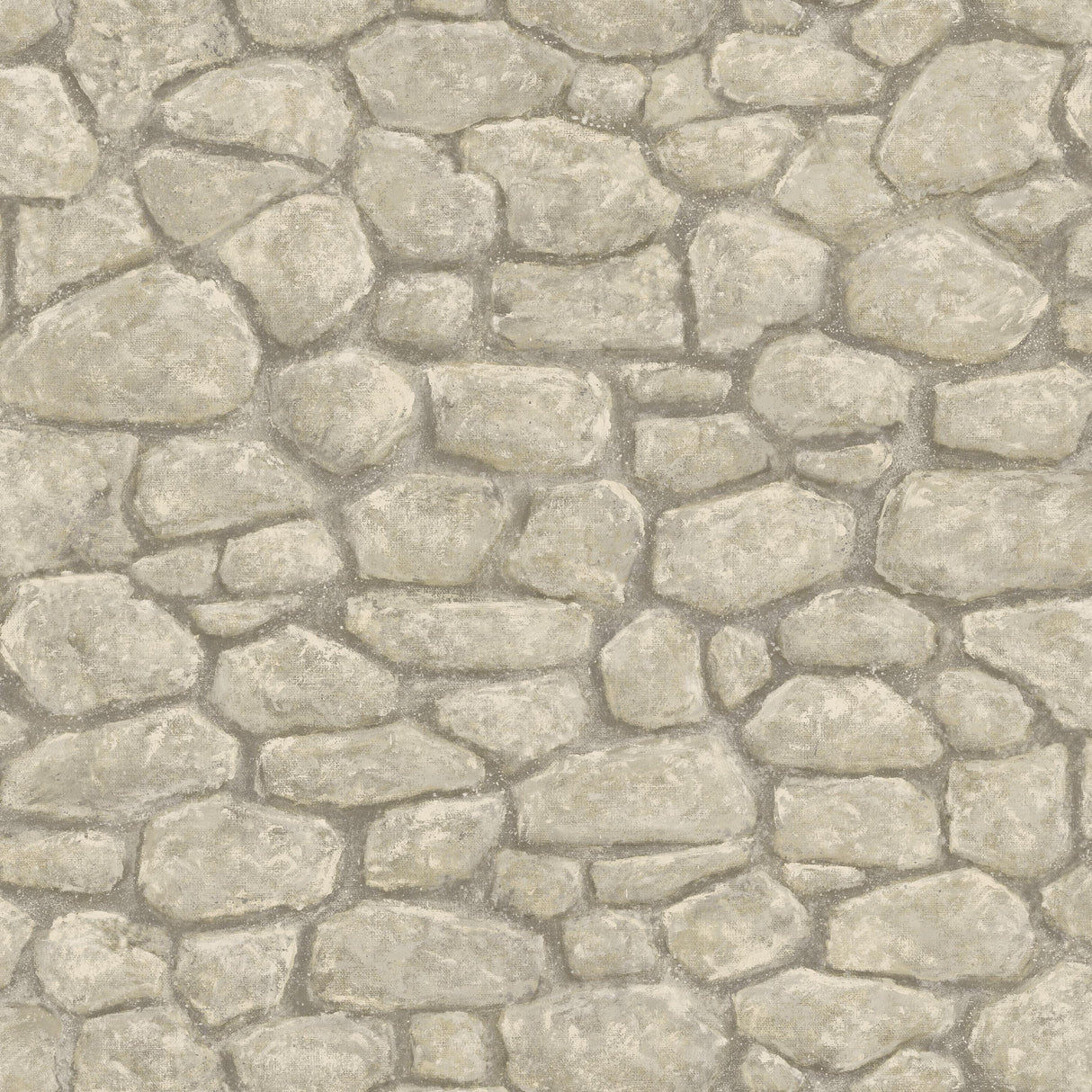 York Camelot Grey Faux Boundary Stone Wallpaper Wallpaper