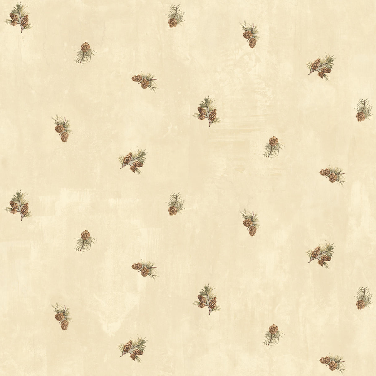 York Welsh Wheat Pinecone Toss Wallpaper Wallpaper