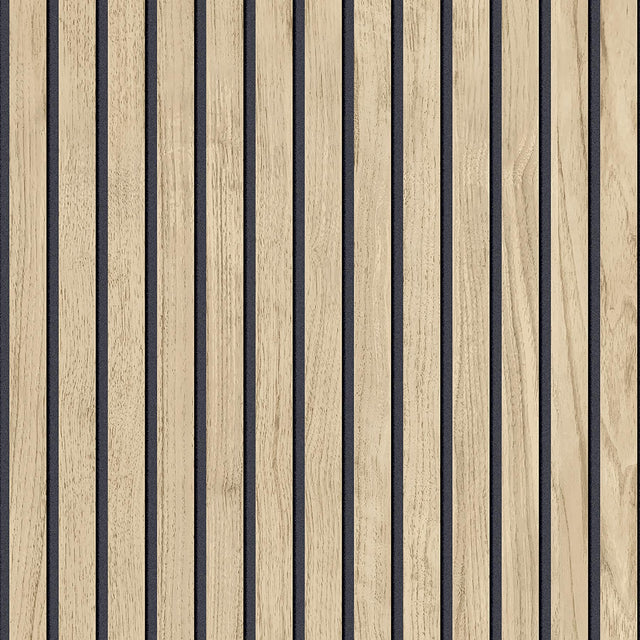 York Panacea Light Brown Wood Wallpaper
