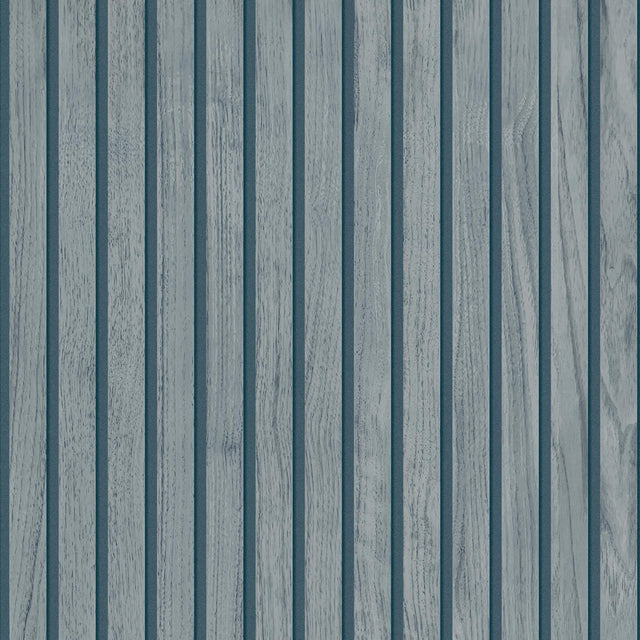 York Panacea Blue Wood Wallpaper