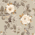 York Bramble Beige Floral Wallpaper