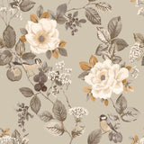 York Bramble Beige Floral Wallpaper