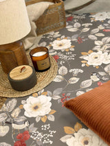 York Bramble Charcoal Floral Wallpaper