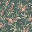 York Olivia Dark Green Floral Wallpaper