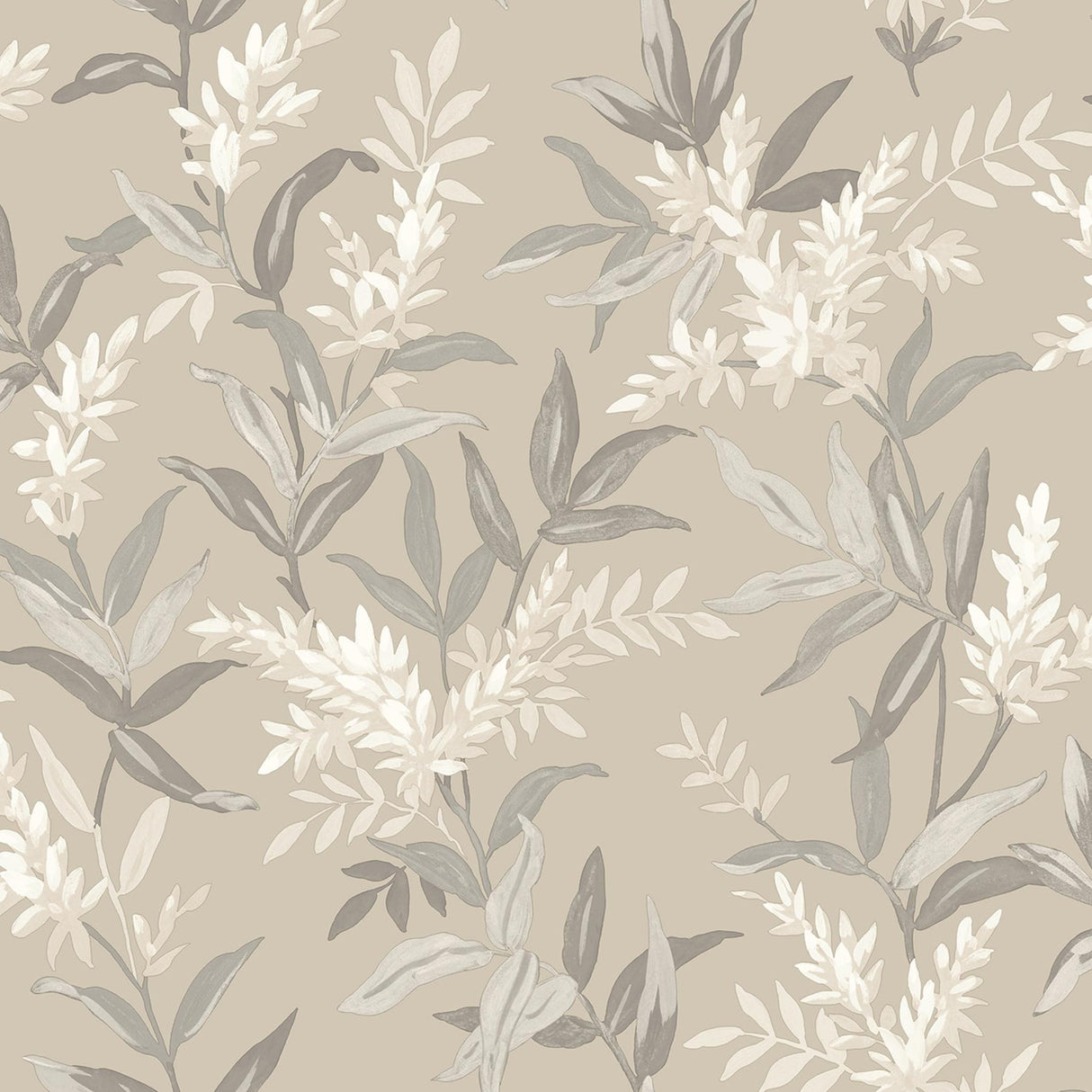York Olivia Beige Floral Wallpaper