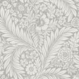 York Florence Grey Leaf Wallpaper