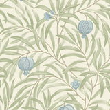 York Elena Blue Pomegranate Wallpaper