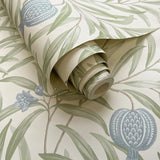 York Elena Blue Pomegranate Wallpaper