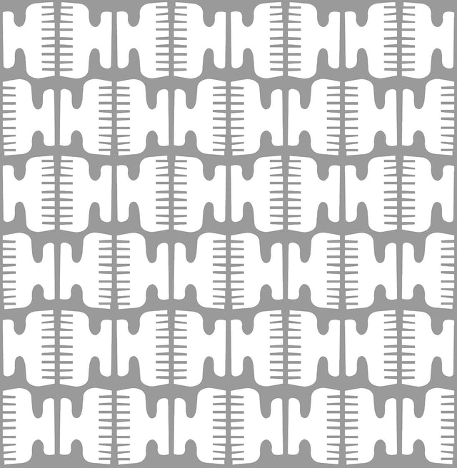 York Grey Shift Peel & Stick Wallpaper