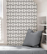 York Grey Shift Peel & Stick Wallpaper