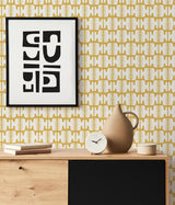 York Yellow Shift Peel & Stick Wallpaper