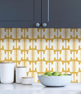 York Yellow Shift Peel & Stick Wallpaper