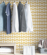 York Yellow Shift Peel & Stick Wallpaper