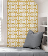 York Yellow Shift Peel & Stick Wallpaper