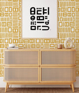 York Yellow Traverse Peel & Stick Wallpaper