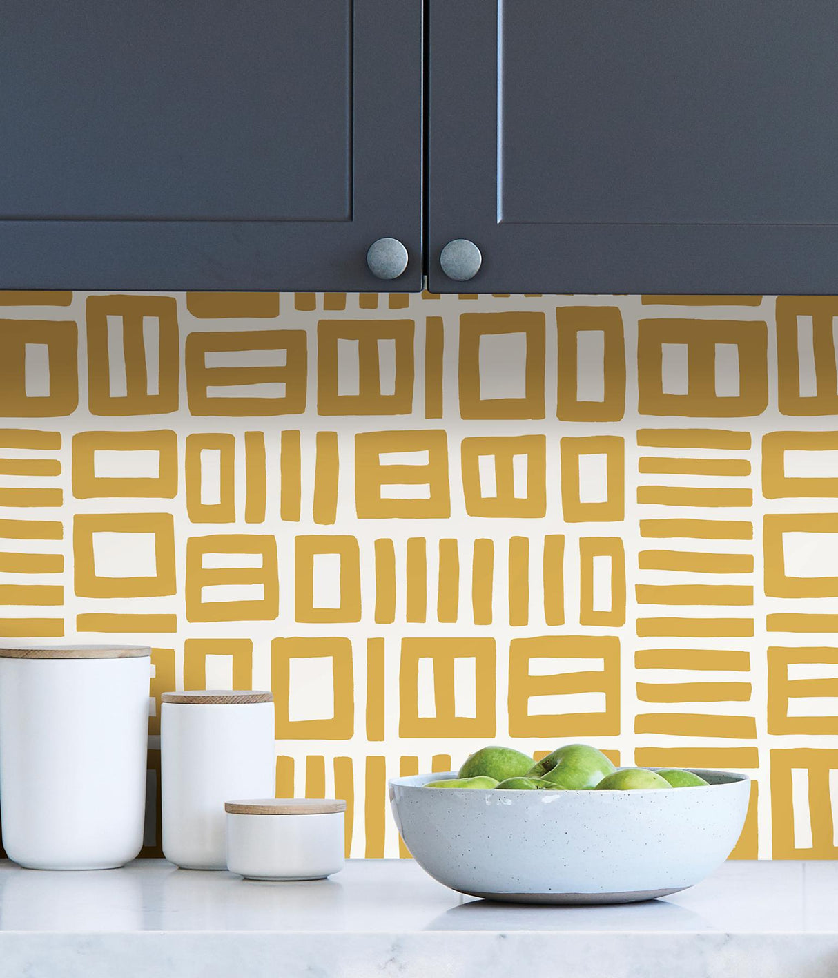 York Yellow Traverse Peel & Stick Wallpaper