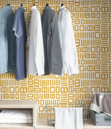 York Yellow Traverse Peel & Stick Wallpaper