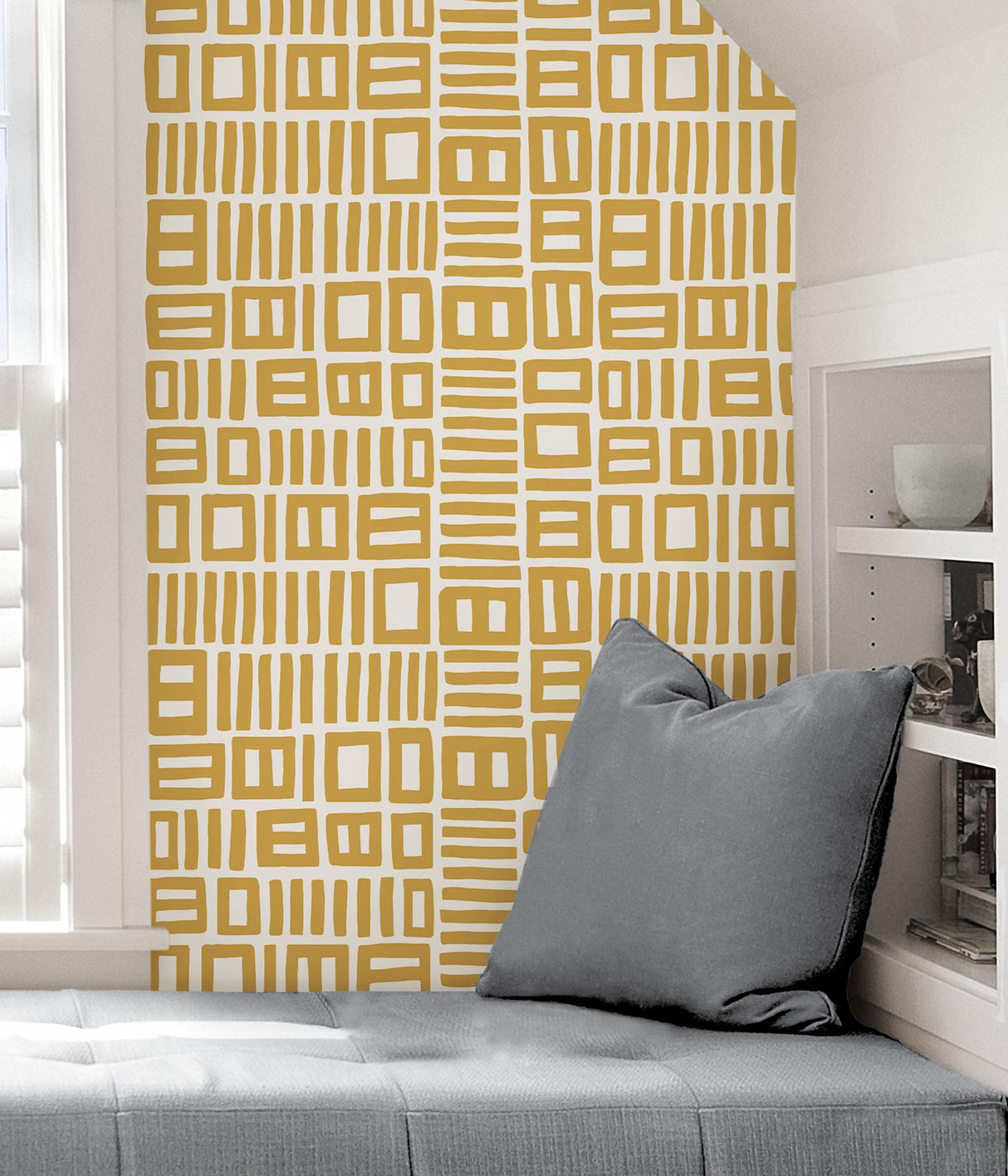 York Yellow Traverse Peel & Stick Wallpaper